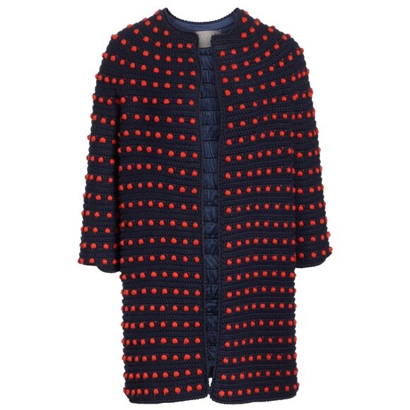 ⭐ NWT Lela Rose Crochet Dot Cardigan Sweater XS Collection ($2490) - Picture 2 of 7